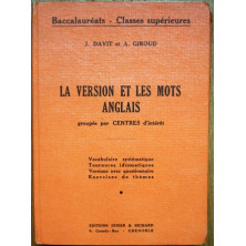 La Version et les Mots Anglais groupés par Centres d´intérêt