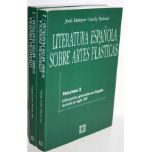 LITERATURA ESPAÑOLA SOBRE ARTES PLÁSTICAS. 2 TOMOS